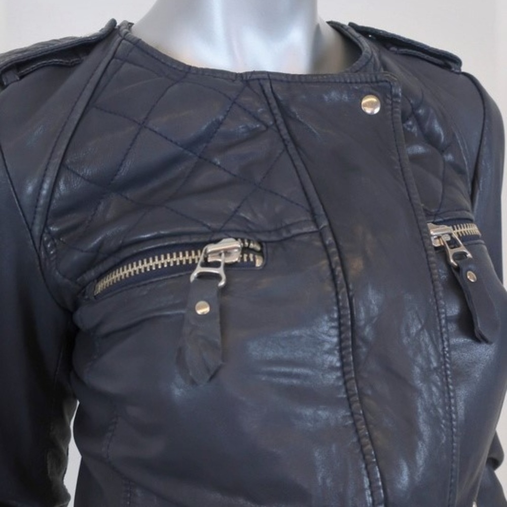 Isabel Marant Etoile Kady Quilted Leather Moto - Picture 4 of 8